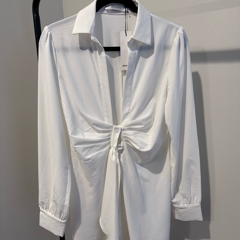 Storets White Shirt Dress - new with tags!